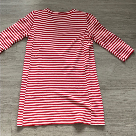 J. Crew Factory Red and White Striped Dress - Picture 3 of 8